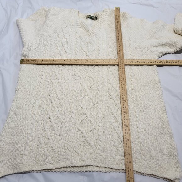 Vintage 525 America Mens Sweater Crochet Large Pullover Long Sleeve Heavyweight - Picture 10 of 13